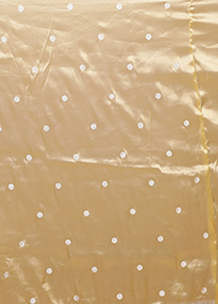 Yellow Organza Saree With Blouse Piece