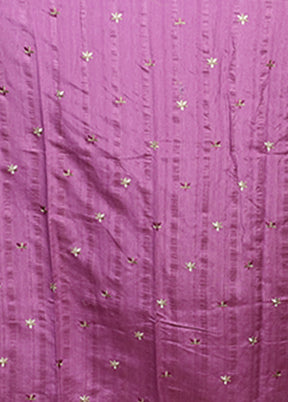 Purple Tussar Silk Saree With Blouse Piece