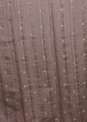 Cream Tussar Silk Saree With Blouse Piece