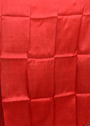 Maroon Printed Silk Saree Without Blouse Piece