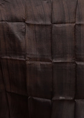 Black Printed Silk Saree Without Blouse Piece