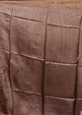 Green Tussar Silk Saree With Blouse Piece