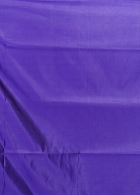 Blue Banarasi Silk Saree With Blouse Piece