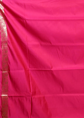 Yellow Banarasi Silk Saree With Blouse Piece