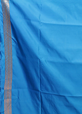 Purple Banarasi Silk Saree With Blouse Piece