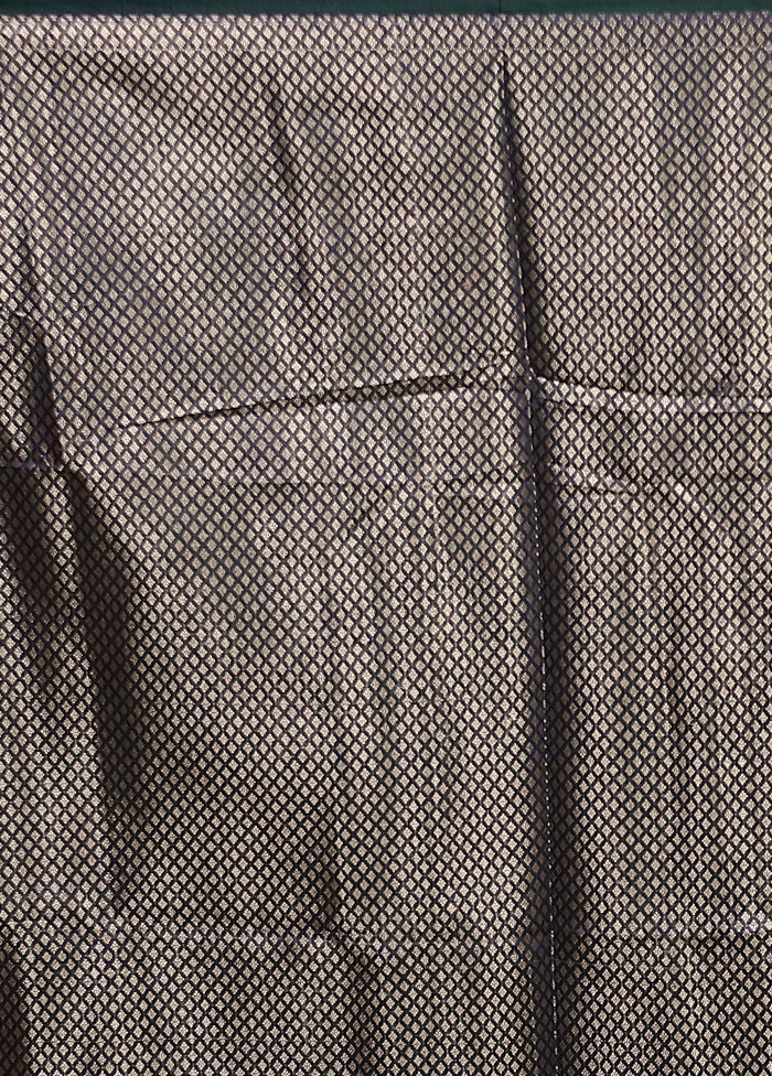 Blue Cotton Saree With Blouse Piece