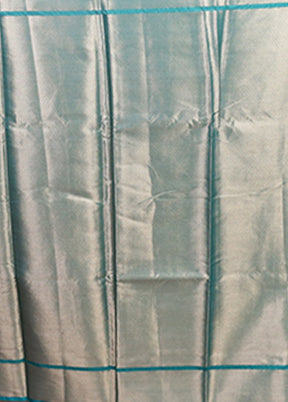 Purple Kora Silk Saree With Blouse Piece