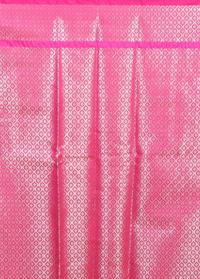 Pink Dupion Silk Saree With Blouse Piece