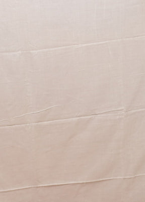 Cream Matka Silk Saree With Blouse Piece