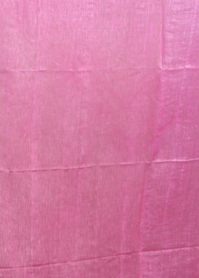 Pink Matka Silk Saree With Blouse Piece