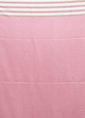 Pink Matka Silk Saree With Blouse Piece
