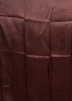 Red Printed Silk Saree Without Blouse Piece