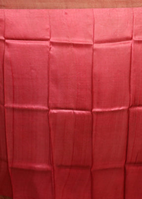 Black Handloom Tussar Pure Silk Saree With Blouse Piece