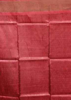 Multicolor Handloom Tussar Pure Silk Saree With Blouse Piece