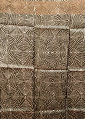 Green Handloom Tussar Pure Silk Saree With Blouse Piece