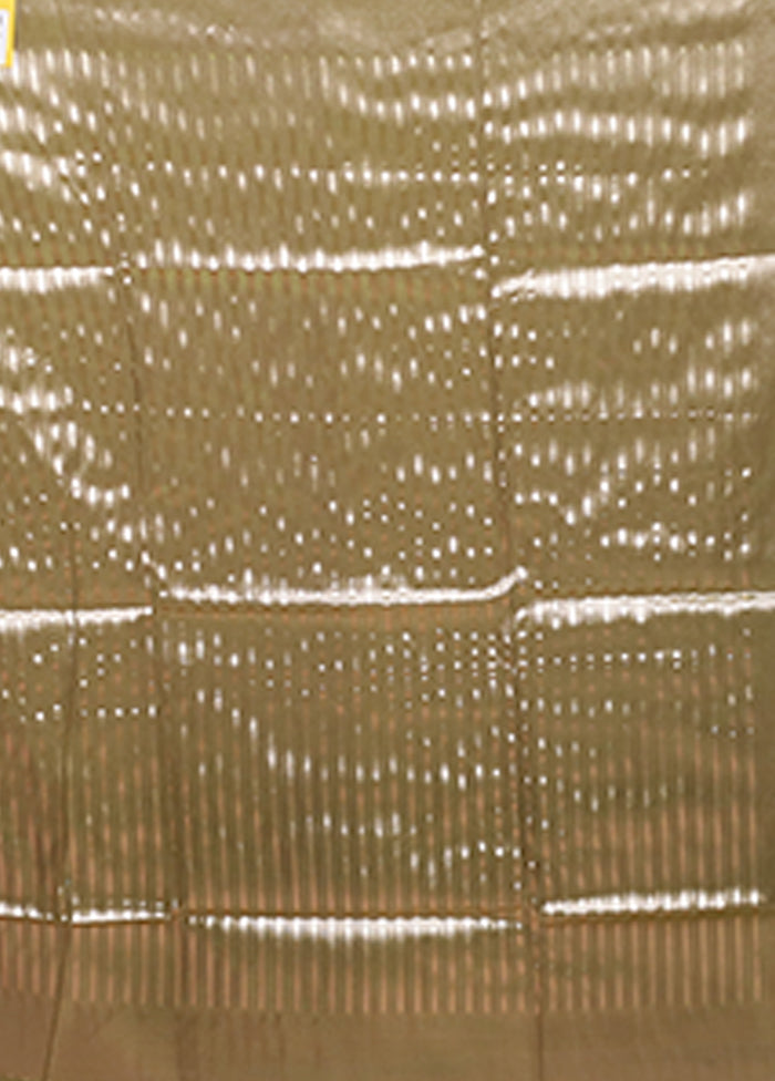 Green Tissue Silk Saree With Blouse Piece