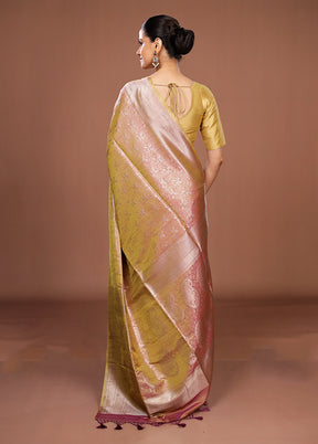 Purple Dupion Silk Saree With Blouse Piece