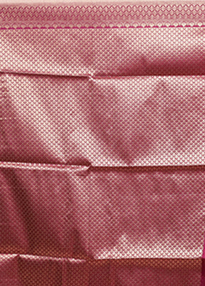Purple Dupion Silk Saree With Blouse Piece