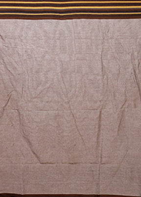 Grey Jamdani Cotton Saree Without Blouse Piece