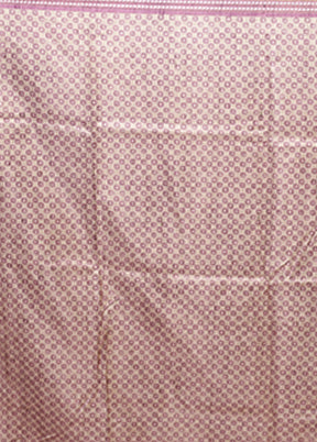 Purple Tussar Silk Saree With Blouse Piece