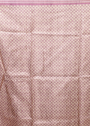 Purple Tussar Silk Saree With Blouse Piece