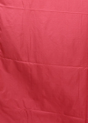 Pink Dupion Silk Saree With Blouse Piece