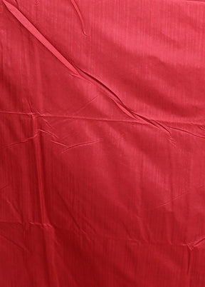 Pink Dupion Silk Saree With Blouse Piece
