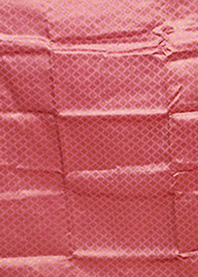 Pink Handloom Tussar Pure Silk Saree With Blouse Piece