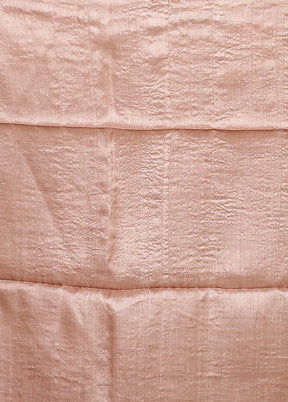 Multicolor Handloom Tussar Pure Silk Saree With Blouse Piece