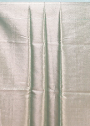 Green Organza Saree With Blouse Piece