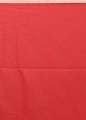 Red Matka Silk Saree With Blouse Piece