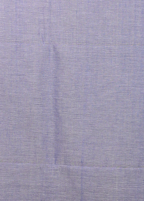 Blue Matka Silk Saree With Blouse Piece