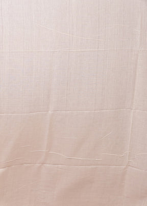 White Matka Silk Saree With Blouse Piece
