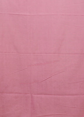 Pink Matka Silk Saree With Blouse Piece
