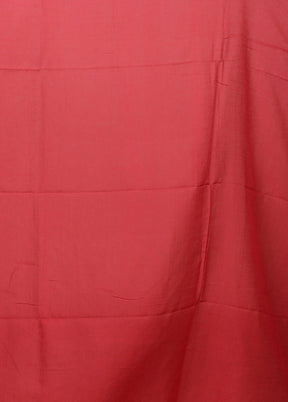 Red Matka Silk Saree With Blouse Piece
