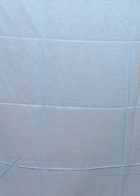 Blue Matka Silk Saree With Blouse Piece