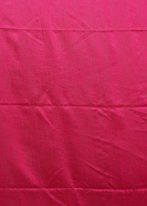 Pink Handloom Matka Pure Silk Saree With Blouse Piece