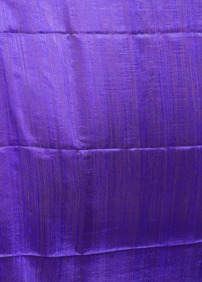 Blue Handloom Matka Pure Silk Saree With Blouse Piece