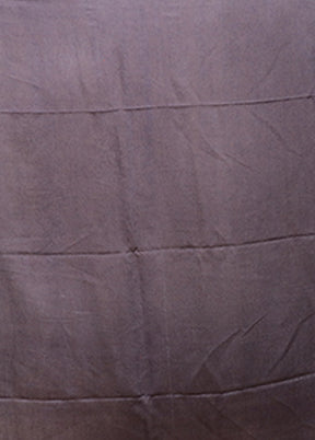 Grey Handloom Matka Pure Silk Saree With Blouse Piece