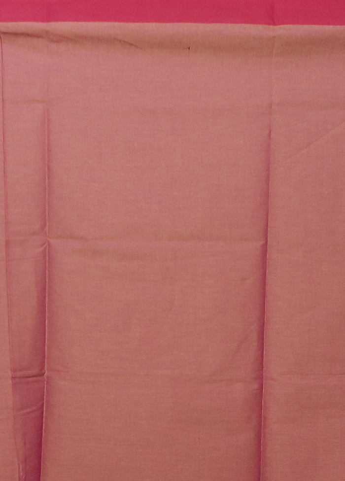 Purple Cotton Saree With Blouse Piece