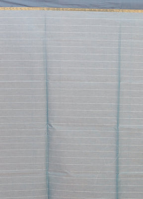 Green Cotton Saree With Blouse Piece