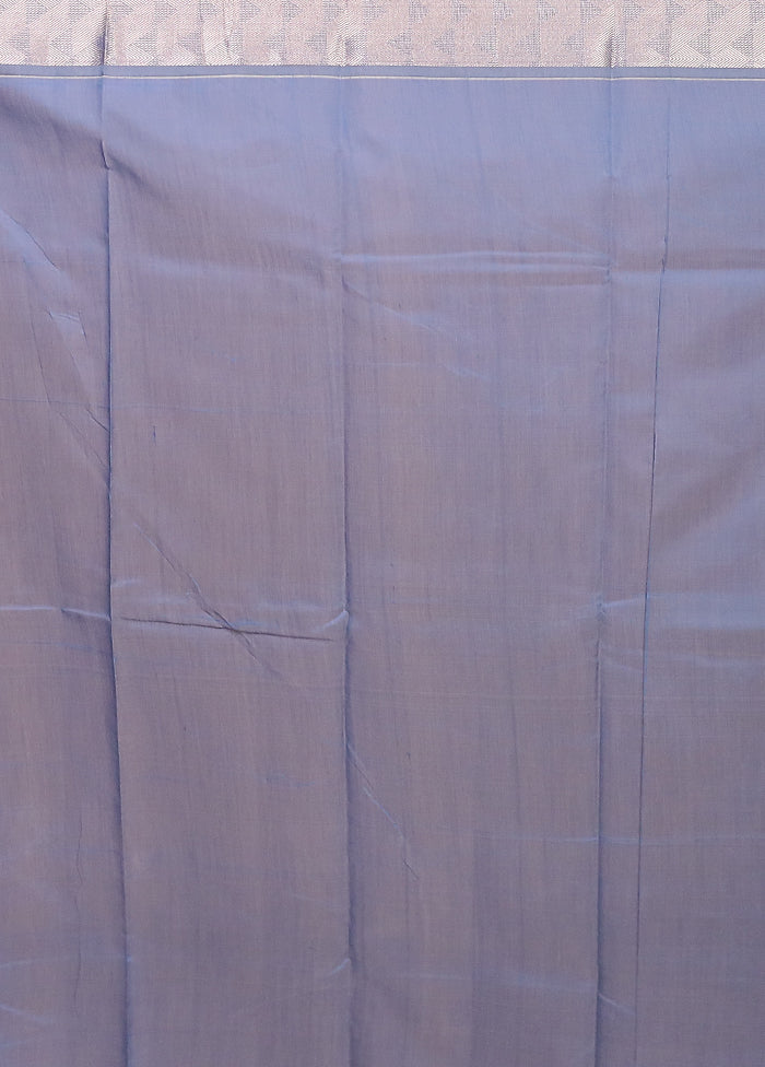 Orange Pure Cotton Saree With Blouse Piece