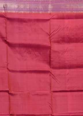 Blue Handloom Kanjivaram Pure Silk Saree With Blouse Piece