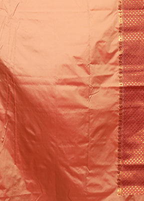 Pink Assam Silk Saree With Blouse Piece