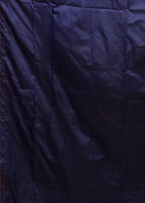 Blue Assam Silk Saree With Blouse Piece
