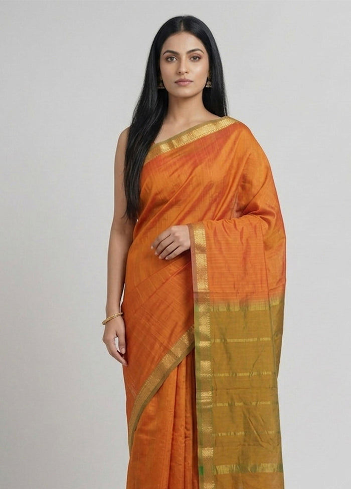 Grey Kanjivaram Silk Saree With Blouse Piece