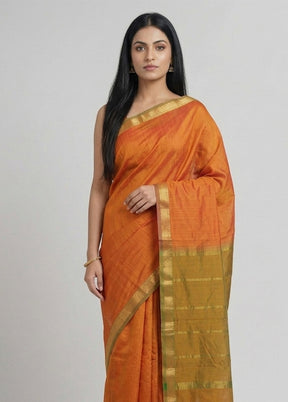 Grey Kanjivaram Silk Saree With Blouse Piece