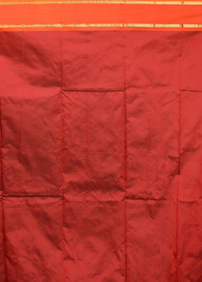 Maroon Kanjivaram Silk Saree With Blouse Piece