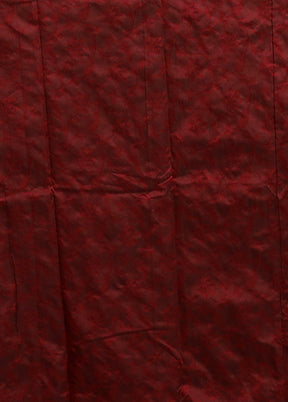 Maroon Kanjivaram Silk Saree With Blouse Piece