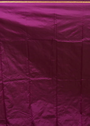 Purple Kanjivaram Silk Saree With Blouse Piece